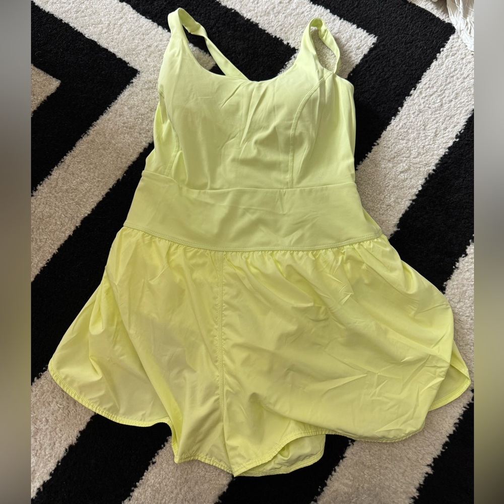 Avia neon yellow romper sz L